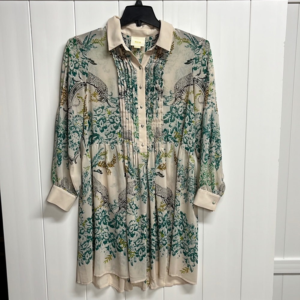 Anthropology Maeve sheer dress size 10